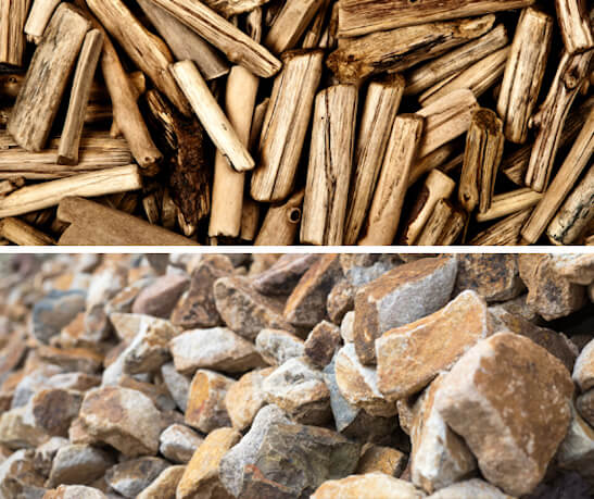 Recyceltes Material Holz Steine Bau Abbruch Trennung Werstoffe Containerdienst Nachhaltigkeit