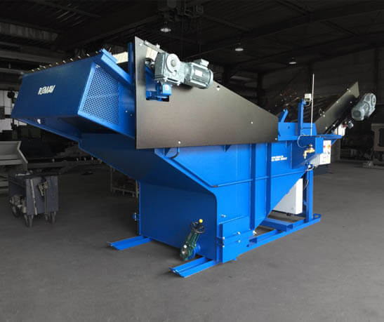 Leichstoffabscheider LA 1200 LA 1400 blau Abbruch Recycling REMAV GmbH